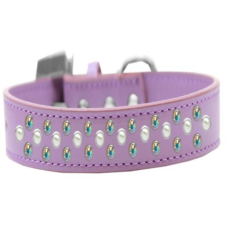 UNCONDITIONAL LOVE Sprinkles Pearl & AB Crystals Dog CollarLavender Size 14 UN757574